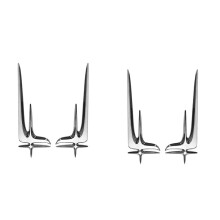 4 Stuks Geschikt voor - C260L E300L C200L Achterplaat Zijkant Auto Sticker Accessoires Speciaal Type