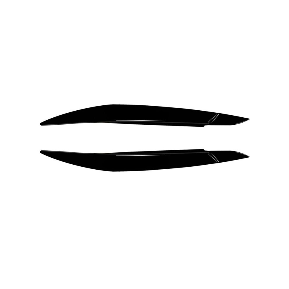 Car Headlight Lamp Eyebrows Cover Trim For X6 E71 2008-2014 Car Headlight Eyelids Lids Gloss Black 6031264453893