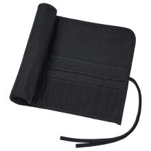 Porte-Pinceau Enroulable pour Artiste, Huile Acrylique, Aquarelle, Porte-Pinceaux 30 Emplacements, Noir