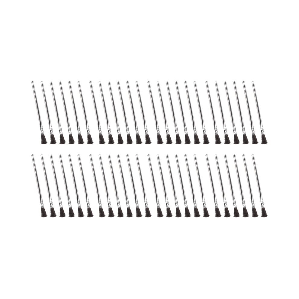 Acid Brushes - 48 Count 3/8 Inch Horsehair Acid Flux Brushes, Disposable Glue Brushes For Woodworking, Epoxy Brushes 4713401116978