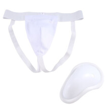 Groin Protector Cup Men, Boxing Kickboxing Muay Groin Guard, Ventilated Adjustable, Karate Fighting Training L