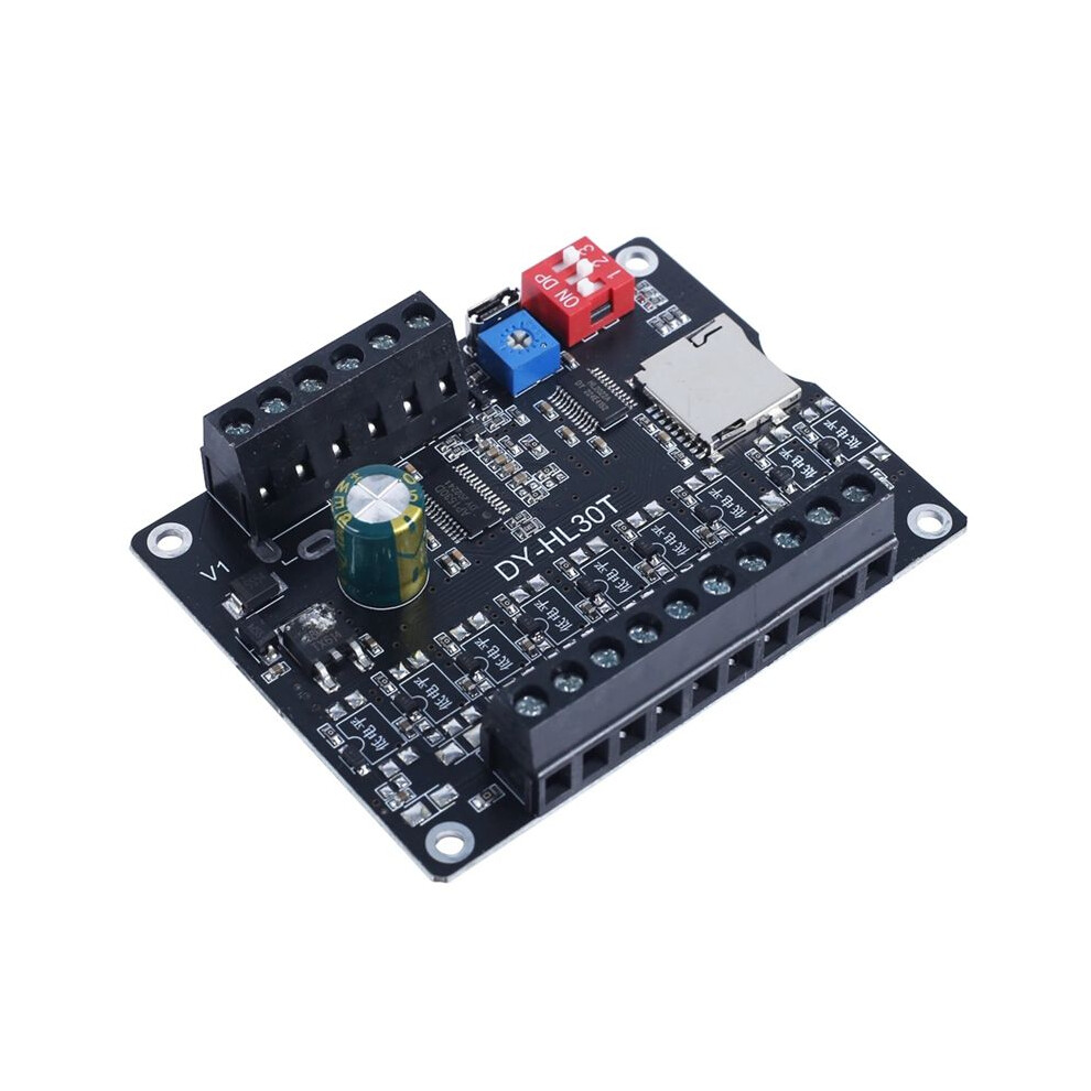 30W Mp3 Voice Playback Module Dy-L30t 9 Trigger Music Player Power Amplifier Board Tf Card 32G Max Wav 12V 24V Mp3 A 6132206246747