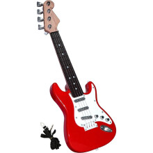 Jouet de Guitare 17 Pouces pour Enfants, Instruments de Musique de Guitare éLectrique à 4 Cordes pour Enfants, Jouet D'Instrument éLectronique