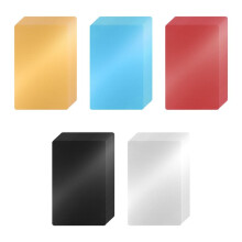 100 Pcs Metal Engraving Blanks Colorful Aluminum Sheet Laser Engraving Business Card DIY Gift Cards 86x54x0.2mm (5Color)