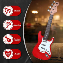 17In Guitar Toy for Kids,4 Strings Electric Guitar Musical Instruments for Children,Portable Electronic Instrument Toy,B