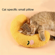 Little Pillow for Cats Neck Protector Deep Sleep Puppy U-Shaped Pillow Kitten Headrest for Cats Indoor,