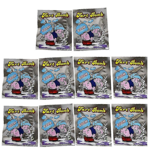 10Pcs Μεγάλη Βόμβα Άσχημη Δύσοσμη Τσάντες Φάρσα Αστείο Κόλπο Πάρτι Filler Αστεία Gags