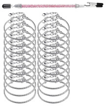Catene per Braccialetti con Ciondoli per La Creazione di Gioielli,20 Pezzi Braccialetti A Catena A Forma di Serpente Acciaio Inossidabile con