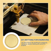 10PCS Lasergraveer 'S Messing Munt 'S Metalen Graveer Munten 40mm met Acryl Beschermdoos