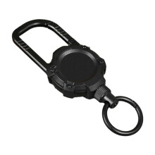 Magnetisk Karbinhake Nyckelring Utomhuscamping Klättring Snap Clip Lås Spänne Krok Retentionsrep Svart
