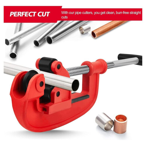 1/8-2inch Pipe Cutter Tool with Extra Blade - Professional Tubing Cutter Tool - SharpRigid Pipe Cutter for Galvanized, 1