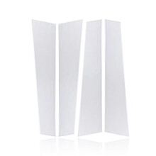 4Pcs Chrome Door Window B Pillar Bright Strip for S Class 2014-2020 Exterior Window Center Post Trim Panel
