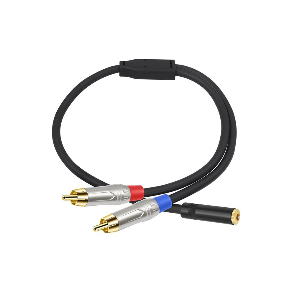 3.5Mm To 2Rca Sound Cable Female To Male Y 2Rca Splitter 3.5Mm Adapter For Phone Home Theater Amplifiers Speaker Stereo Gold 4711930068478