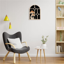 Arched Crystal Shelf Mushroom Arched Display Shelf Wall Shelf Wall Decoration