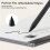 Replacement Pen Tips for  2 Pen- 4096 Pressure Sensitivity and Tilt Writing Support, with Nibs Removal Tool,A 2
