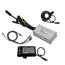 Tre Mode Ebike Sine Wave Controller 24V/36V/48V 17A med S866 LCD-Skärm Vattentät Kontakt för 350W Ebike