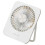 Ventilateur de bureau USB sans-Modèle rechargeable blanc 1