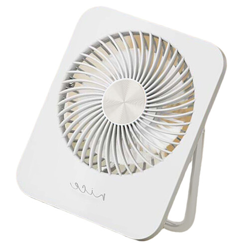 Ventilateur de bureau USB sans-Modèle rechargeable blanc