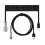 Usb Keyboard Cable Black Coiled Keyboard Usb Type C Cable DIY Aviation Plug Cable Connector Gaming Usb Keyboard Cable 1