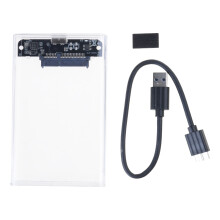 USB3.0 transparante harde schijf behuizing voor 2,5 inch schijven