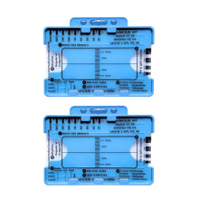2PCS Règle ECG 7 Étapes, Règle ECG 7 Étapes pour L'Interprétation ECG/EKG, Règle ECG, Outil D'Évaluation ECG Portable Carte EKG