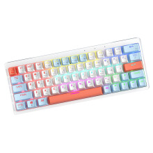 Russian Mechanical Keyboard Game Keypad LED Backlit for-salmon
