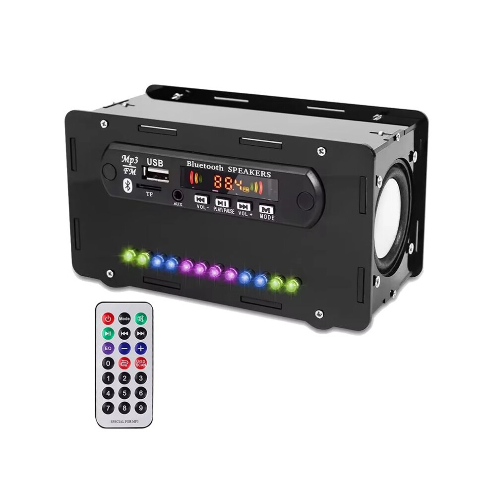 Diy Speaker Kit Led Fm Radio Usb Home Sound Amplifier With Digital Display Soldering Project Practice 6033932621078