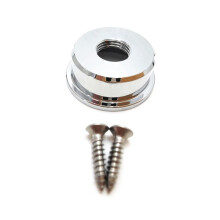 TL Round Socket Electric Guitar Audio Output Jack Socket Socket TL Guitar Jack Electric Bass Output Silver