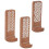 3 Pack Non-Destructive Wood Wall Hooks - Adhesive Wall Hooks - Boho Decorative Wall Hooks 1