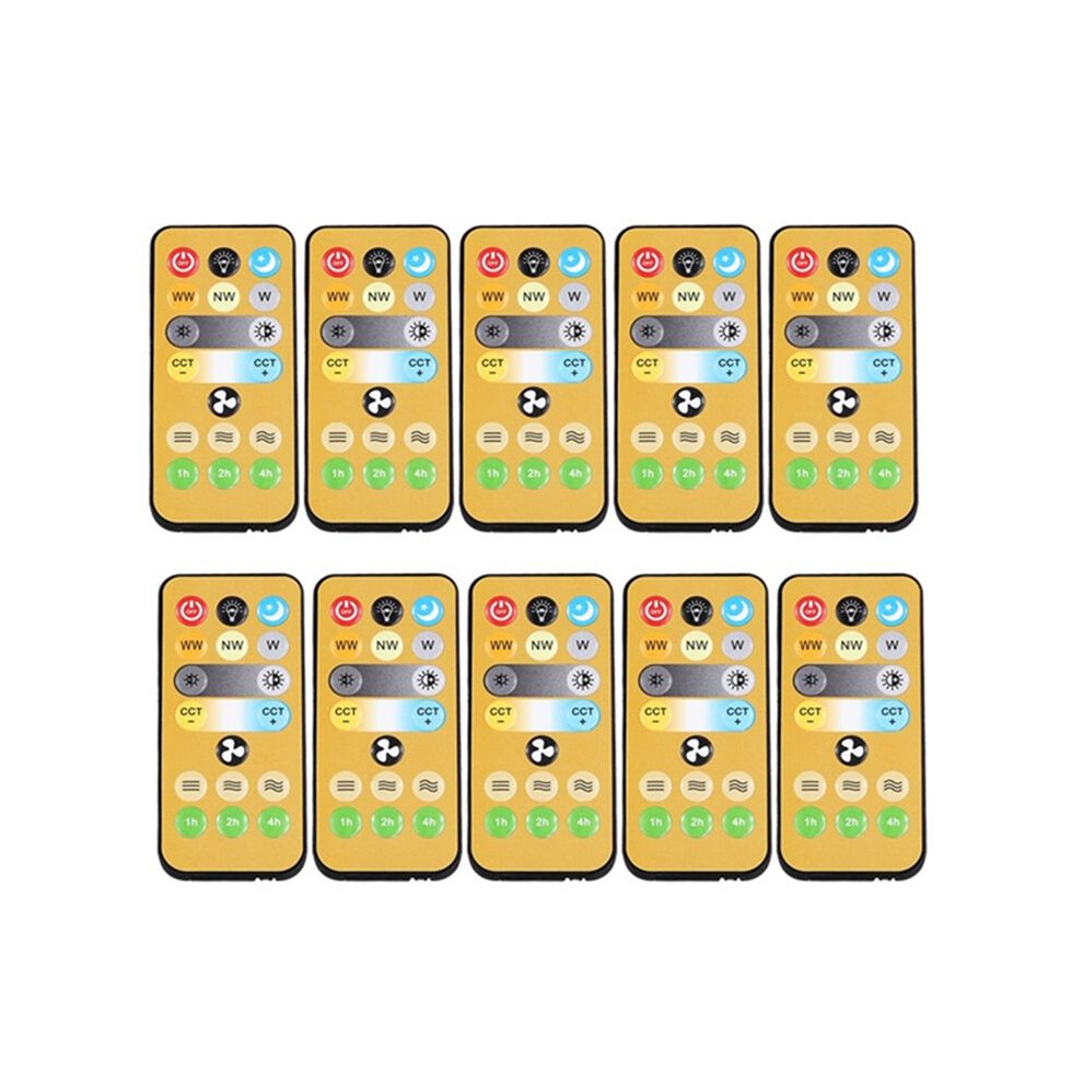10Pcs Wireless Switches, 3-Speed Timing Remote Control, For E27 Ceiling Fan 1-4H Timing Remote Control Light 4711852551270