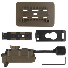 Hjälmlampa Tactical Strobe Light IR -IFF Light Jakt/Fiske Extra LED Ficklampa LT-11 Tan
