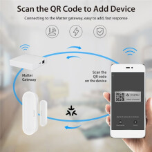 Tuya Matter Thread Dörr Fönster Sensor USB-Driven  Home  Door Sensor Larm för Hemsäkerhet och Automation