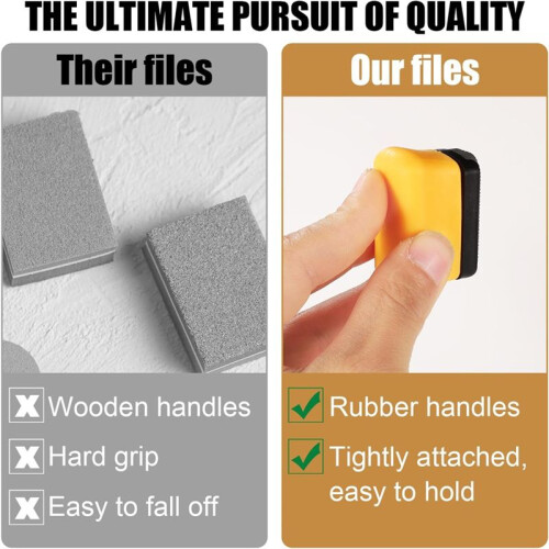 Denibbing File with Handheld Device, Double-Sided Grinding  Tools Car Paint Remover Tool Adjustable Paint File 1