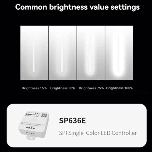 And-SP636E SPI Monochrome Controller DC5-24v Support 2.4G Touch Remote Control 2