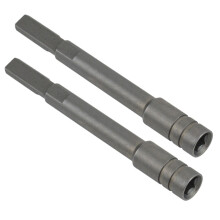 2-Pack Multitool Bit Driver Extender, 1/4 Inch Boorbit Verlengstuk met Platte Handgreep voor Verbeterd Gebruik van Accessoires