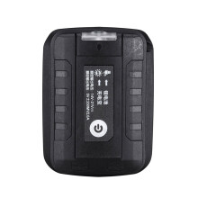 Adapter LED Lamp Flashlight USB Mobile Phone Charger for 18V Li-Ion Battery Black