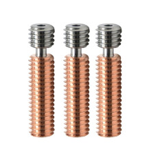 3 STKS 3D-Printer Bi-Metaal Keel Pijp Titanium Legering Koperen Mondstuk Keel Pijp 1.75mm voor Ender3/3S/3V2 CR10/V2/V3