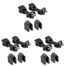3 Pair Front Hood Catch & Bracket 55395653AF 55395652AC for JK 2007-2018