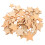 600Pièces Étoiles Bois Découpées Décorations Festives Beige 1
