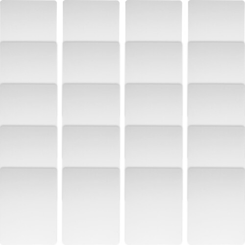 100Pièces Cartes Cadeaux Blanches Pliables Pour 1