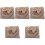 5Ensembles Langes Bandeaux Bébé Beige Polyester Doux 4