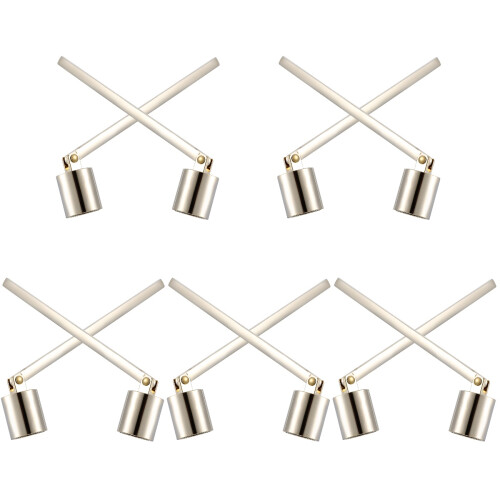 10Pièces Arrête Acier Argent Manche Long Usage 1