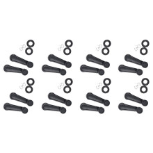 16 Pcs Gray Plastic Universal Car Window Winder Cranks Handle Lever