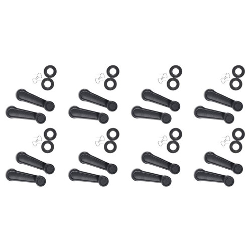 16 Pcs Gray Plastic Universal Car Window Winder Cranks Handle Lever