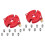 2Ensembles Accessoires De Menuiserie Guide De Perçage Durable Rouge 6