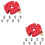 2Ensembles Accessoires De Menuiserie Guide De Perçage Durable Rouge 8