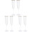 6Pièces Verres À Flûtes Cristal Transparentes Pour 4
