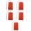 5Pièces Module Chauffant Silicone Orange Pour Bloc Auto 5
