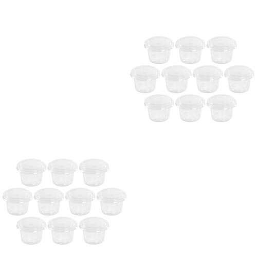 2Pièces Coupelles Condiment Jetables PP Blancs Pour Usage 2
