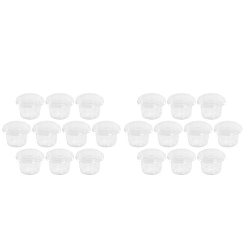 2Pièces Coupelles Condiment Jetables PP Blancs Pour Usage 1